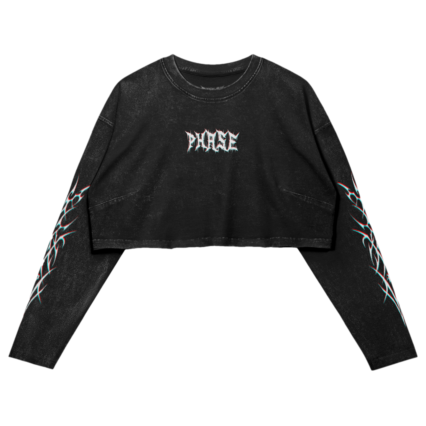 XEROX LONGSLEEVE CROP TOP