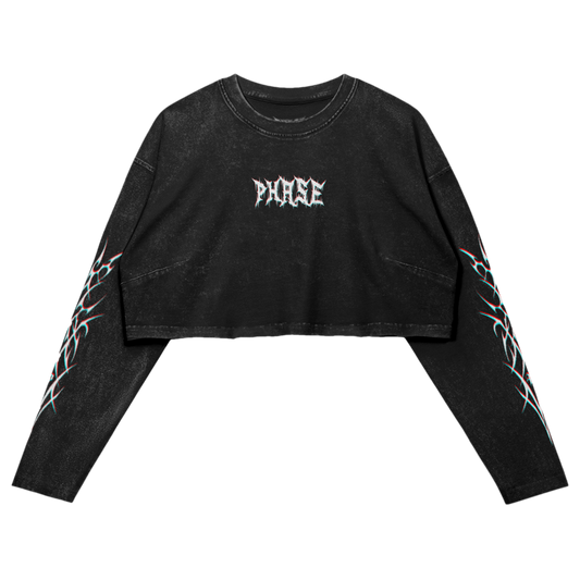 XEROX LONGSLEEVE CROP TOP