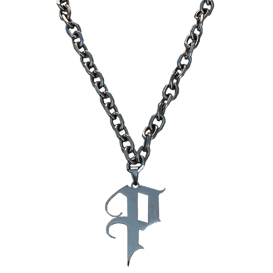 P LOGO NECKLACE