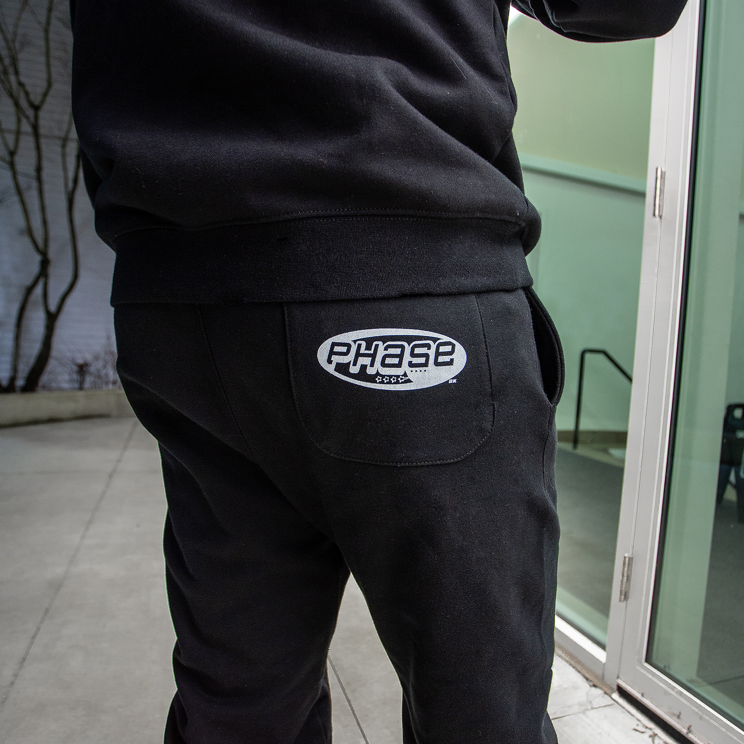 BLACK "P2K" SWEATPANTS