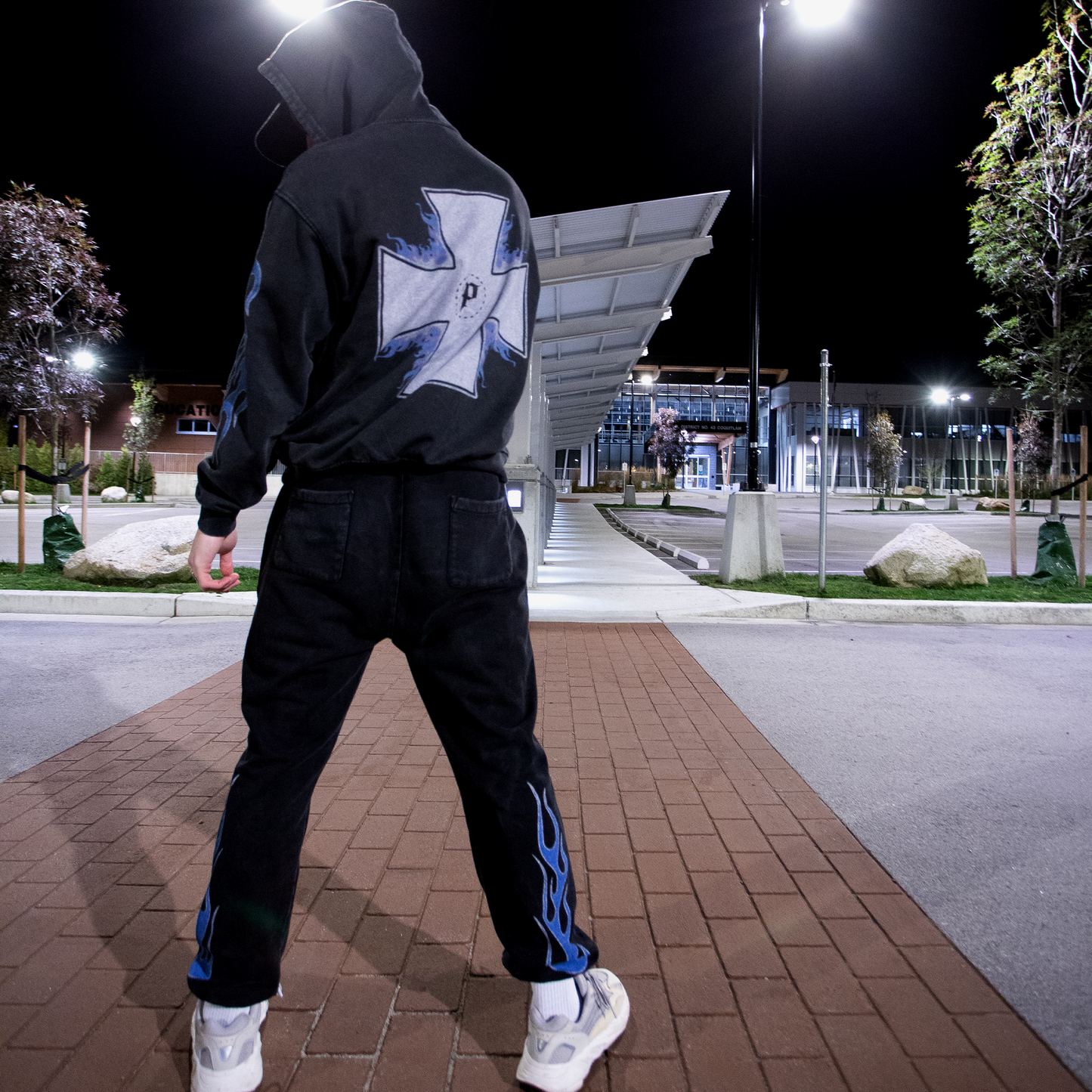 BLUE FLAMME SWEATPANTS