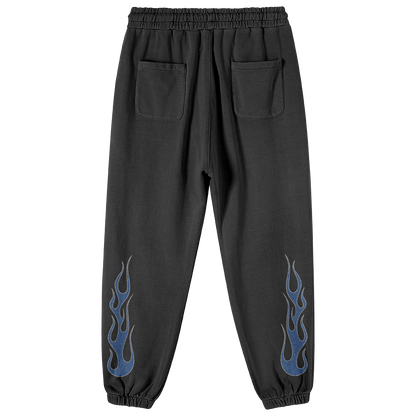 BLUE FLAMME SWEATPANTS