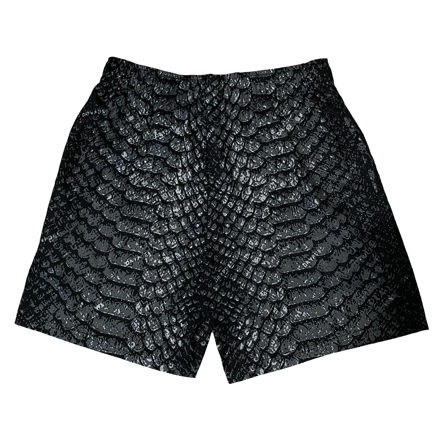 NOIR SNAKESKIN SHORTS