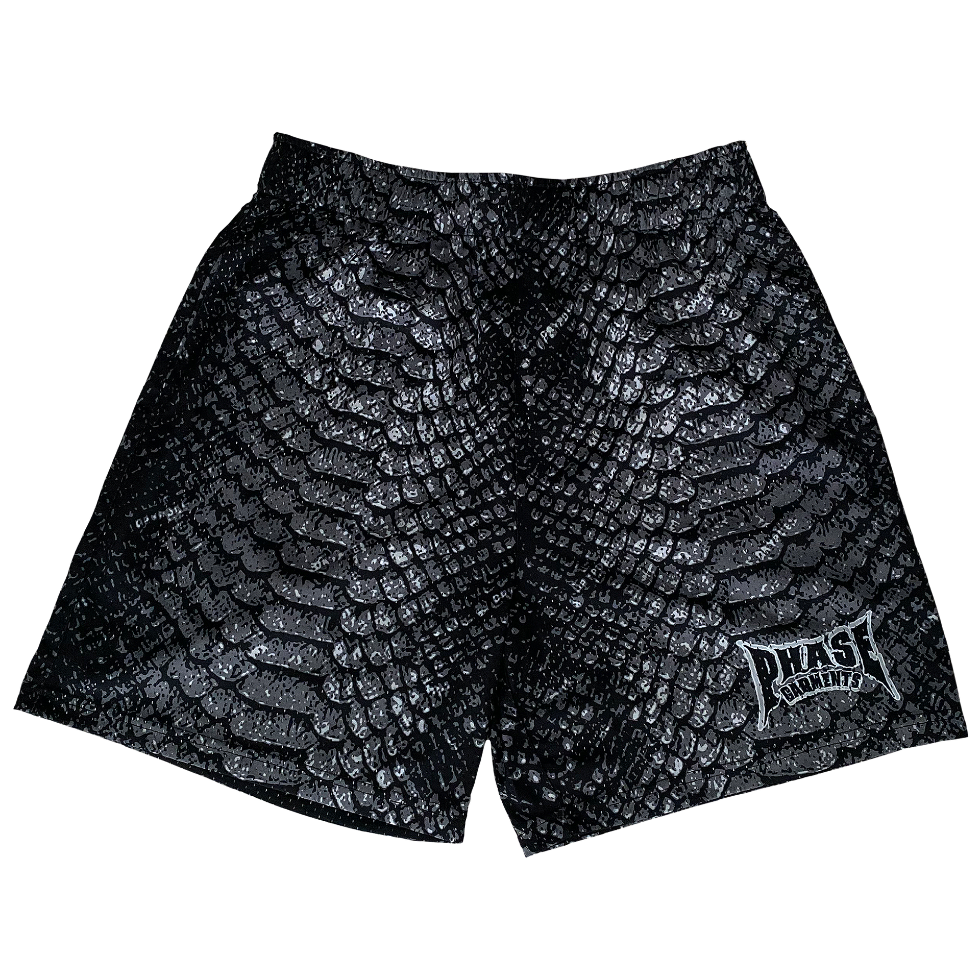 NOIR SNAKESKIN SHORTS – PHASE Garments