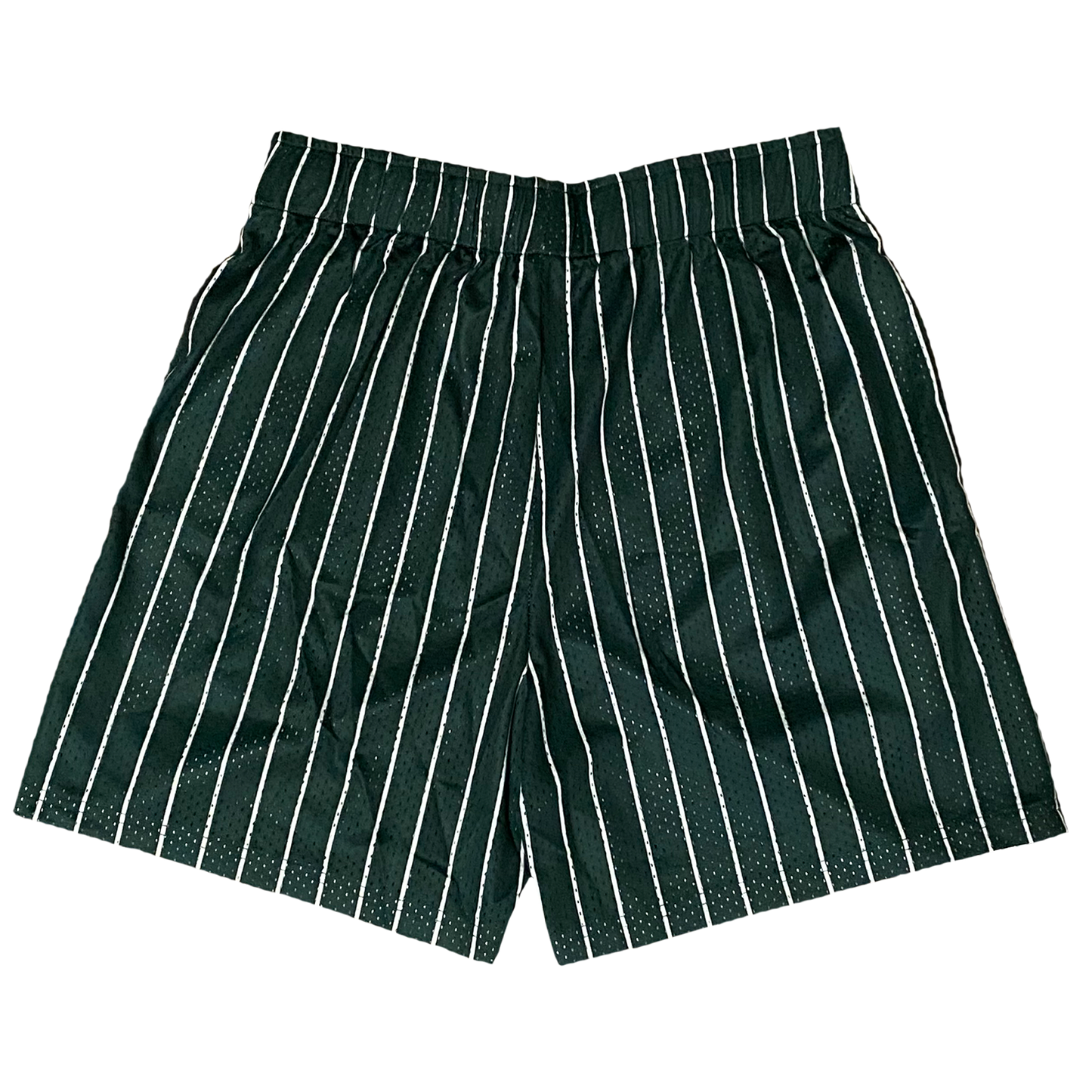 FOREST GREEN "P2K" PINSTRIPE SHORTS